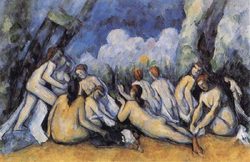 Paul Cezanne Les grandes Baigneuses oil painting image
